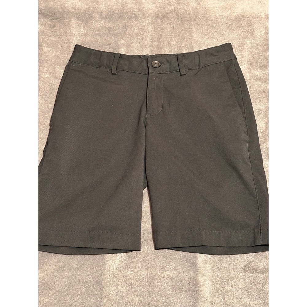 Nike Golf Dri-FIT Shorts Boys Small Black Adjustable Waist Flat Front